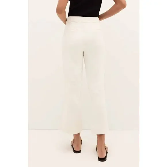 Marie Oliver Mia Crop Pant in Bone White US 6 NWT Minimalist Soft Girl - Picture 4 of 6